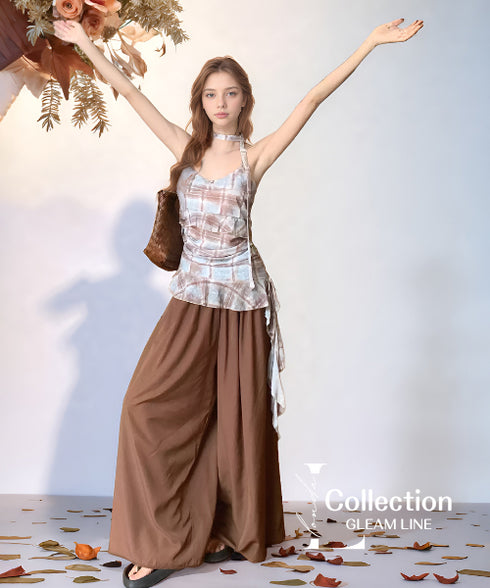 Crinkle Cami & Wide Pants Co-ord